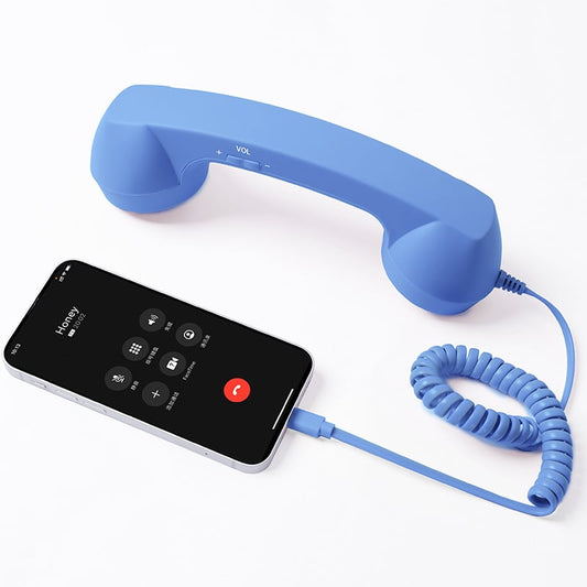Retro Selected-Bluetooth Phone Handset - Wireless/Wired & USB Mobile Phone Receiver for Comfortable Calls, Type-c Port, Tech Gadget, Phone Accessory