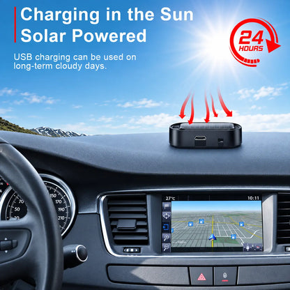 Solar Powered Fake Car Alarm Light, Auto Light Sensor LED Simulated Security Warning Flashing Light, No Wiring DIY Car Anti-Theft Dummy Alarm Lamp